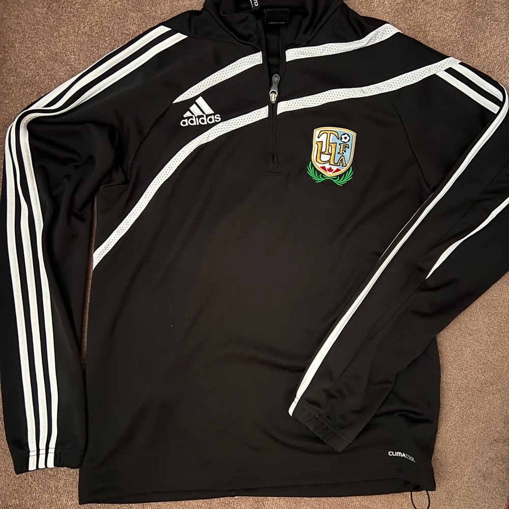 Adidas Clima365 Black Jacket with White Accents
